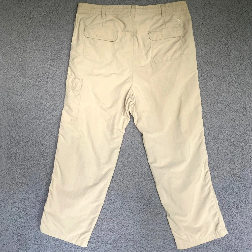 VTG The North Face Technical Hiking Khaki Nylon Cargo Pant Mens XL 38 38x29 $115